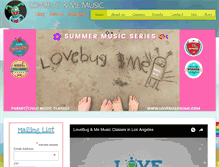 Tablet Screenshot of lovebugandme.com